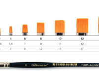 Кисть синтетика №14 плоская Leonard Acrylstyl "1158" короткая ручка