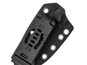 Туристический нож Kizer Buddy DLC сталь M390, рукоять White Storm FatCarbon