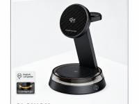 Беспроводное зарядное устройство Keephone GLOWON QI2 25W 3 в 1 для Phone/iWatch/AirPods (черный)