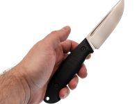 Нож Стрела, сталь Elmax, рукоять G10 со вставкой микарта, черный