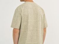 Футболка с принтом, Бежевый