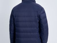 Стеганый пуховик с воротником-стойкой