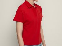 Поло приталенного силуэта с вышивкой