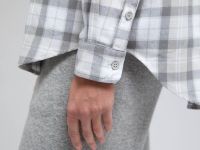 Рубашка оверсайз из хлопковой фланели