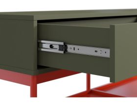 ТВ-тумба Изи 158x53 Оливковый/Оранжевый