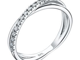 Кольцо из белого золота с бриллиантами э4701кц04210116