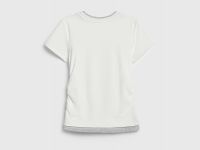 Футболка со сборками для девочек, Белый