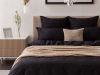 Постельное белье Black страйп-сатин I