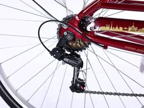 Женский велосипед Wind Avenue 300 Lady 7sp, год 2025, цвет Красный, ростовка 17