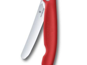 Нож складной для овощей Victorinox Swiss Classic 11 см, нержавеющая сталь, рукоять полипропилен, красный