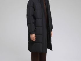 Длинный пуховик с натуральным пухом