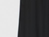 Платье А-силуэта из смесового льна, Черный