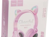 Наушники Hoco W27 Cat Ear Розовые