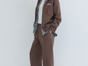 Джоггеры из мягкого трикотажа, Коричневый