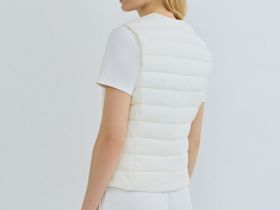 Лёгкий стёганый жилет, Бежевый
