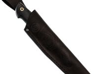 Нож Кайман, сталь М390, рукоять мельхиор, микарта