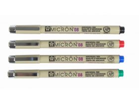 Линер Sakura "PIGMA MICRON 08" 0,50 мм, красный