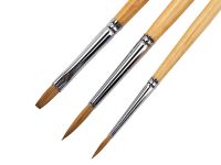 Набор кистей Колонок "Сонет" №2, 3 шт