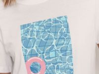 Футболка приталенного силуэта с принтом