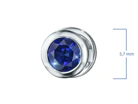 Пусеты из белого золота с сапфирами э4777пс02210888
