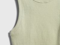 Базовая майка в рубчик, Зеленый