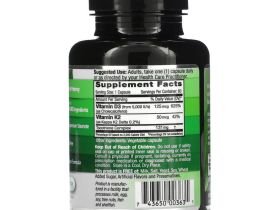 Emerald Laboratories, Витамин D3 и K2, 60 растительных капсул
