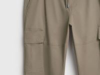 Джоггеры из твила с карго-карманами, Бежевый