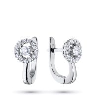 Серьги из белого золота с бриллиантами э0901сг04202642