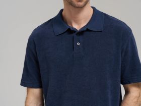 Поло свободного кроя из хлопкового трикотажа