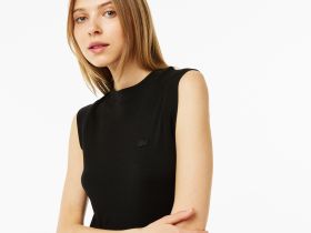 Женская футболка Lacoste приталенного кроя