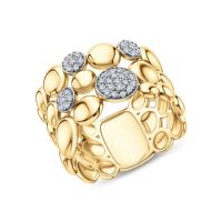 Серебряное кольцо с фианитами
