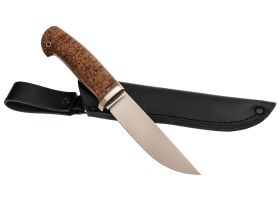 Разделочный нож Клык, сталь M398, рукоять карельская береза