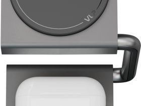 Беспроводное зарядное устройство VLP Zen Charger Qi 15 Вт Серое