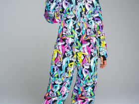 Зимний комбинезон из мембранной ткани для девочки