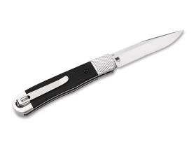Автоматический нож Boker Hidden Release Trapper, сталь D2, рукоять G10, черный