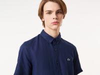 Мужская льнаная рубашка Lacoste