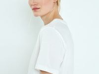 Футболка с цветочным принтом, Белый