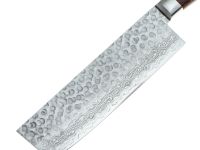 Нож Накири (шинковочный) 160 мм, Sakai Takayuki, сталь VG-10 Damascus 17 слоев, рукоять pakka wood