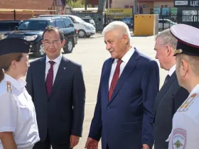 Владимир Колокольцев и Айсен Николаев посетили объекты МВД в Якутске