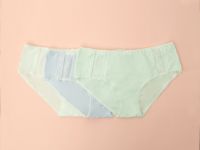 Набор трусов Макси Слип/Maxi Slip, бежевый/голубой/зеленый