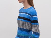 Джемпер полуприлегающего силуэта из хлопка