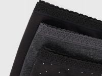 Классические трусы, 3 шт., Черный