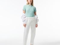 Женское поло Lacoste приталенного кроя из эластичного хлопка