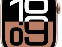 Умные часы Apple Watch Series 10 46mm Aluminum Case Rose Gold с бежевым Sport ремешком M/L (без SIM)