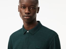 Мужское поло Lacoste с длинными рукавами