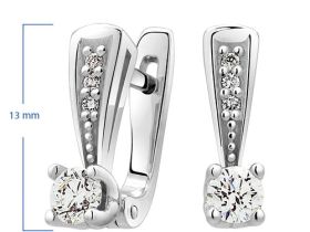 Серьги из белого золота с бриллиантами э0901сг12142000