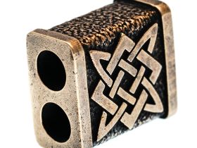 Бусина для темляка Звезда Руси, бронза