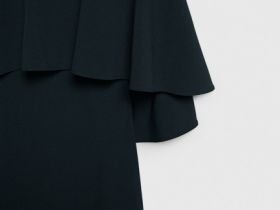 Платье-кейп, Черный