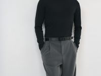 Водолазка из хлопка, Черный