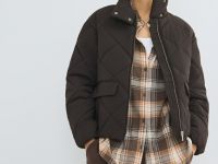 Утеплённая куртка, Коричневый